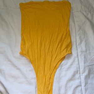Yellow bodysuit from pacsun